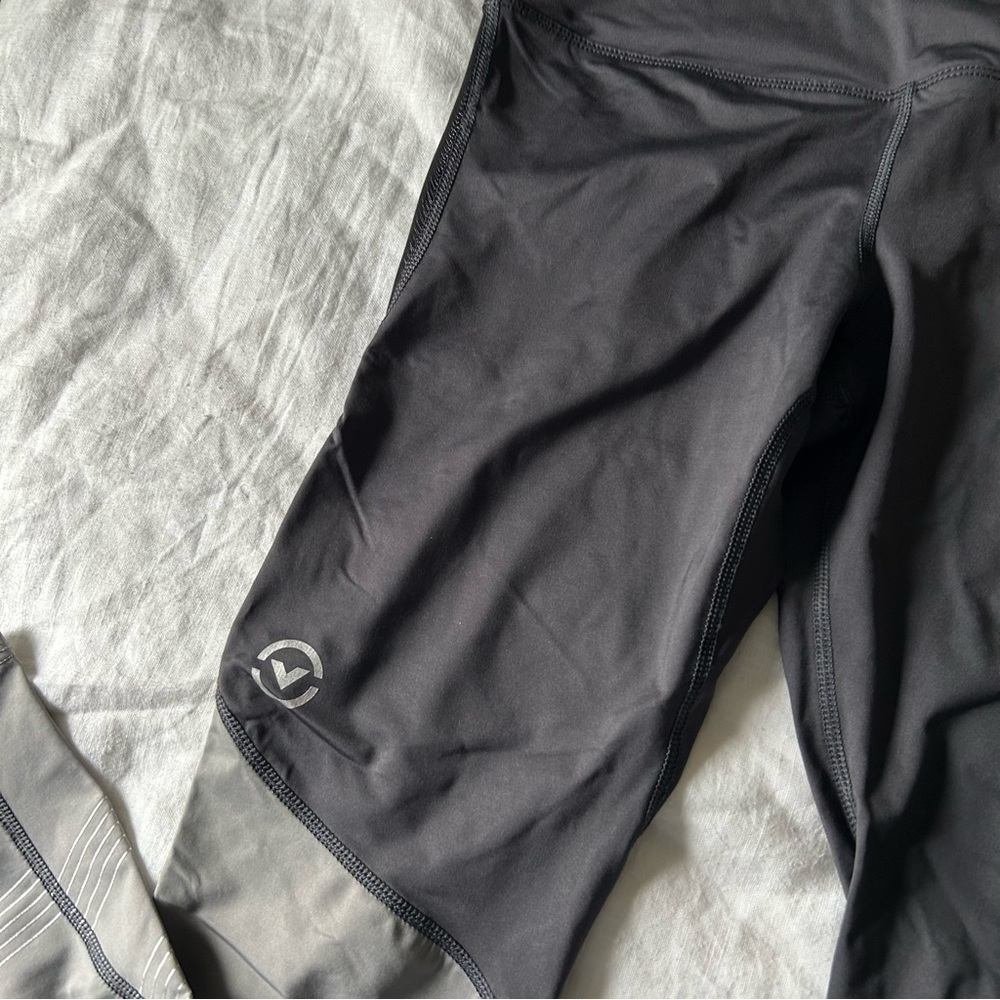 Virus Colorblock Compression Tights Leggings Sz S - image 5